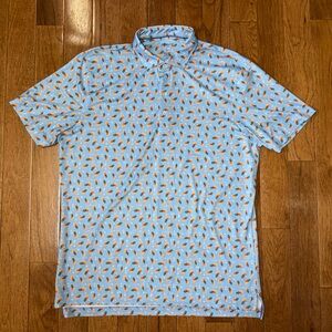 Johnnie-O Pineapple Crush Golf Polo Size Large